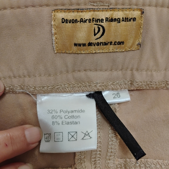 Devon-Aire Fine Riding Breeches in excellent condition Women size 26 - Picture 4 of 9